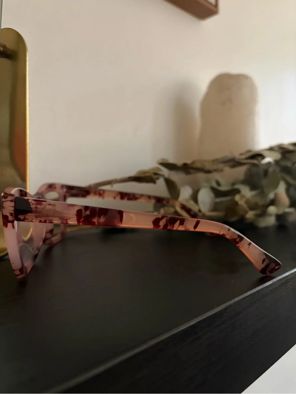 Stylish Women's Rectangular reading glasses in Rose Tortoise